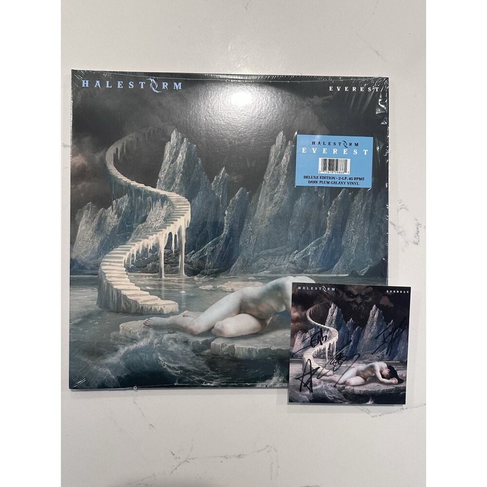 Halestorm Everest Signed Autographed Dark Plum Galaxy Vinyl- #3